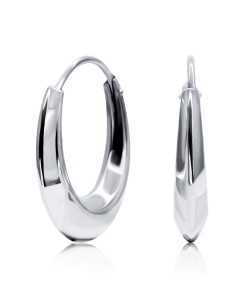 Classy Silver Hoop Earring HO-1695